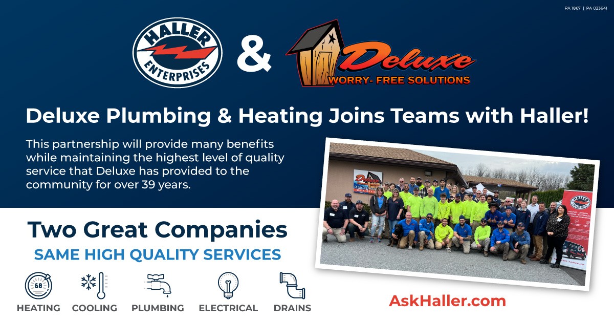 HomeX Services Group continues growth in Pennsylvania with newest partner, Deluxe Plumbing & Heating.
